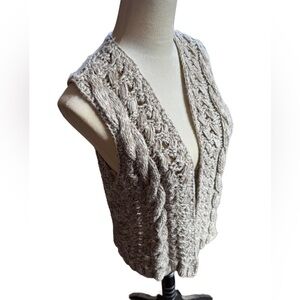 Cable Knit Sweater Vest GAP Sz Med